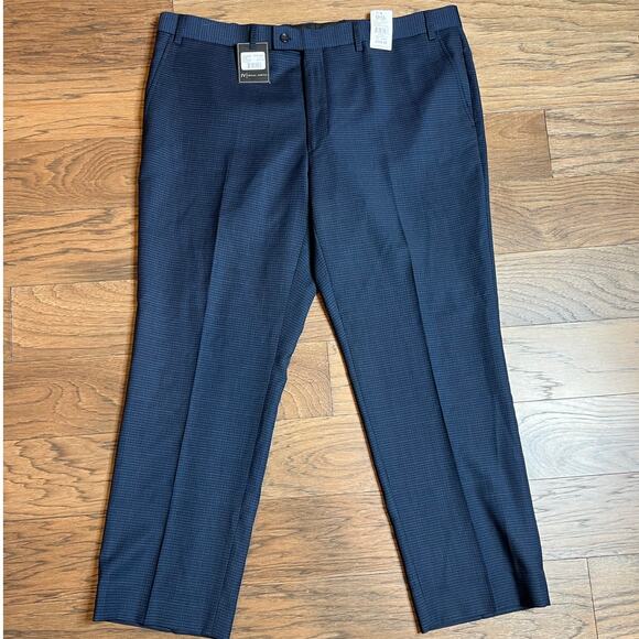Jack Victor Reflect Stretch Croft Model‎ Men's Wool Blend Dress Pants 42W x 30L - Picture 1 of 5